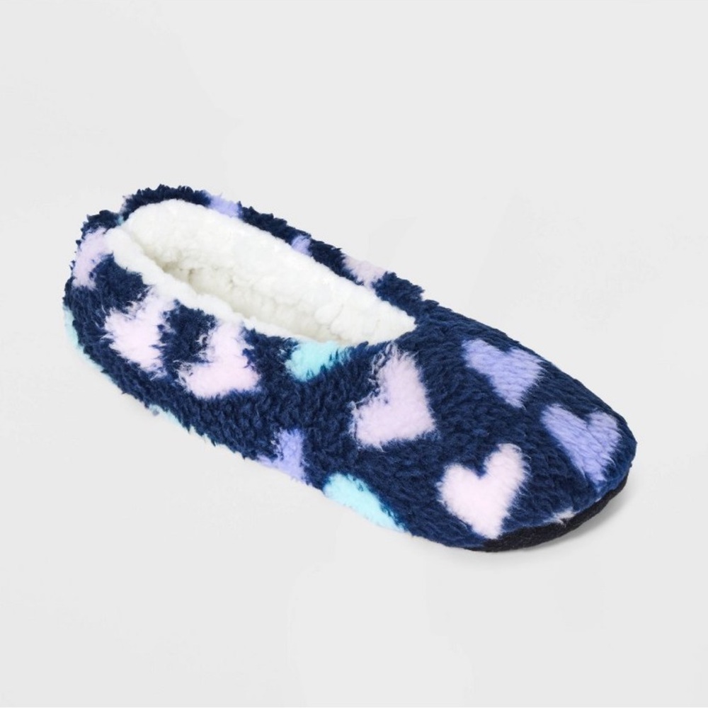 slipper socks hearts